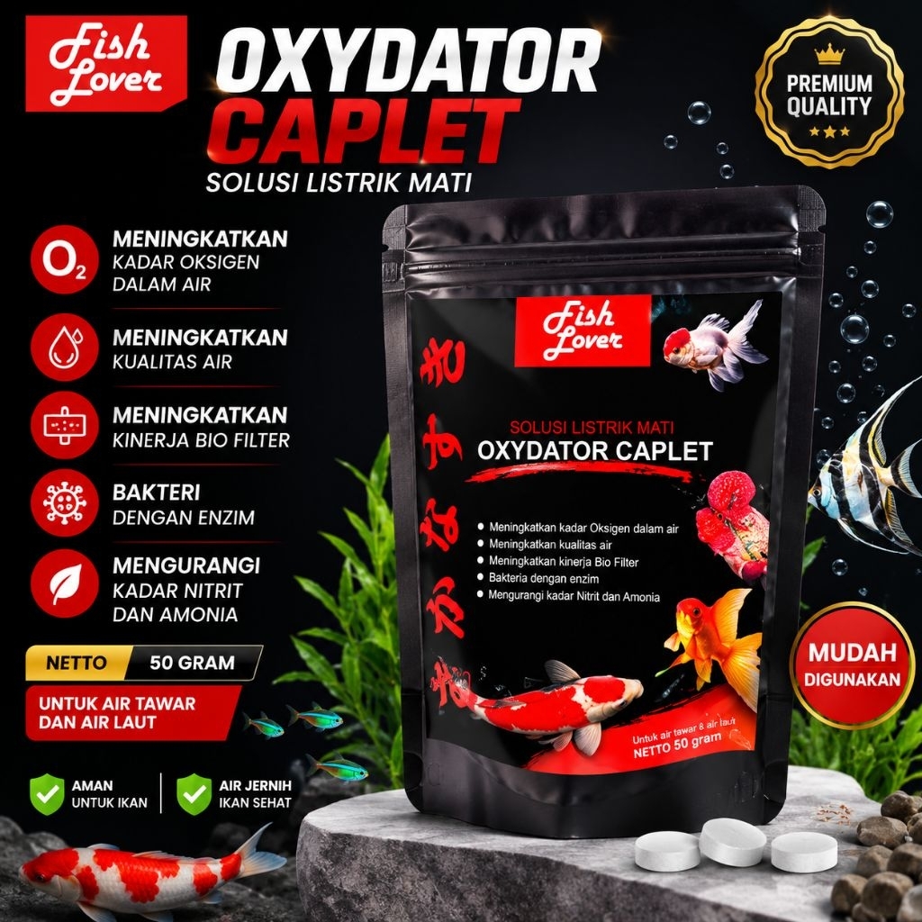 Oxydator Caplet Solusi Mati listrik Tablet Peningkat Oksigen
