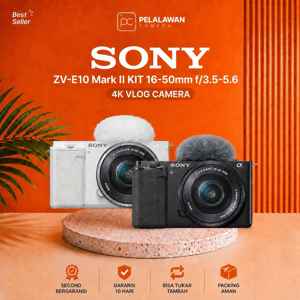 Sony ZV-E10 Mark ii Zve10 bukan ZV1 ZVe1 Second Bergaransi
