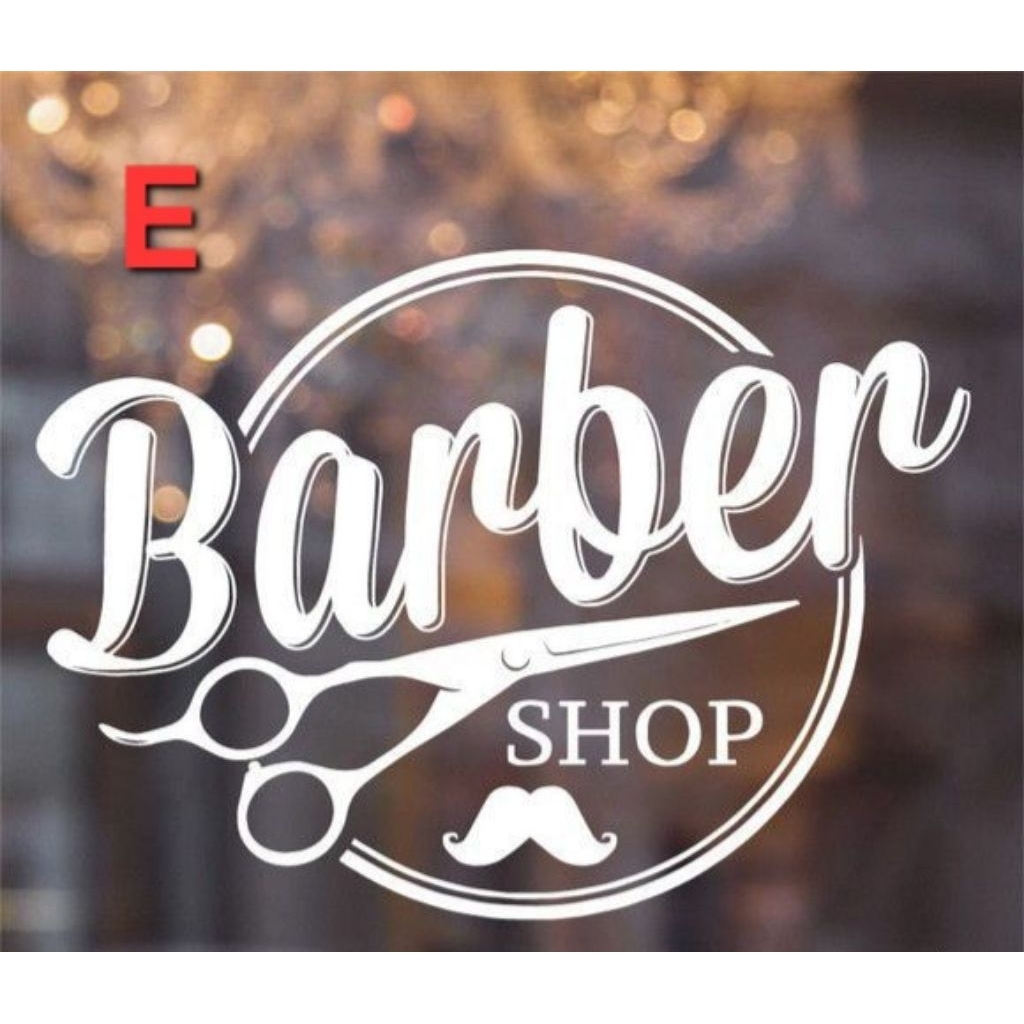 STIKER BARBERSHOP CUTTING STICKER BARBERSHOP