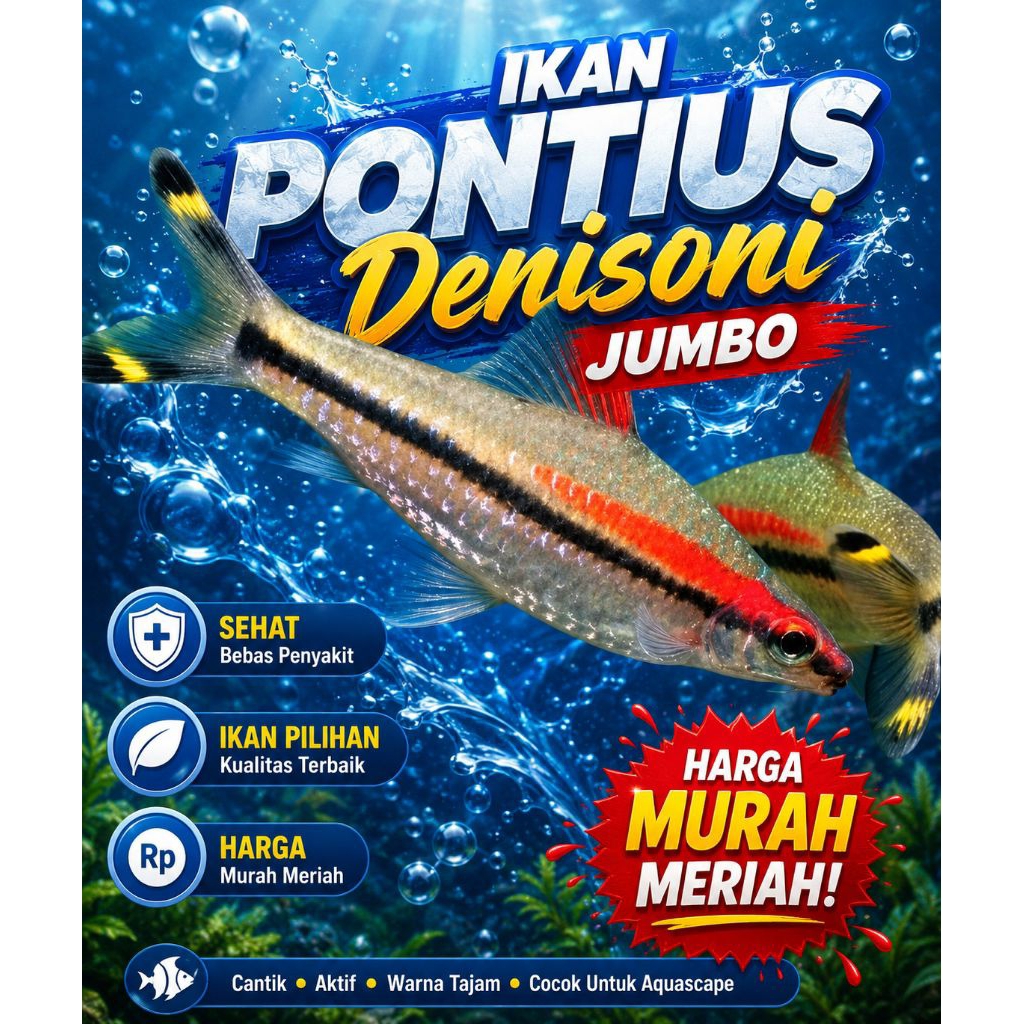 ikan pontius denisoni jumbo -+13cm