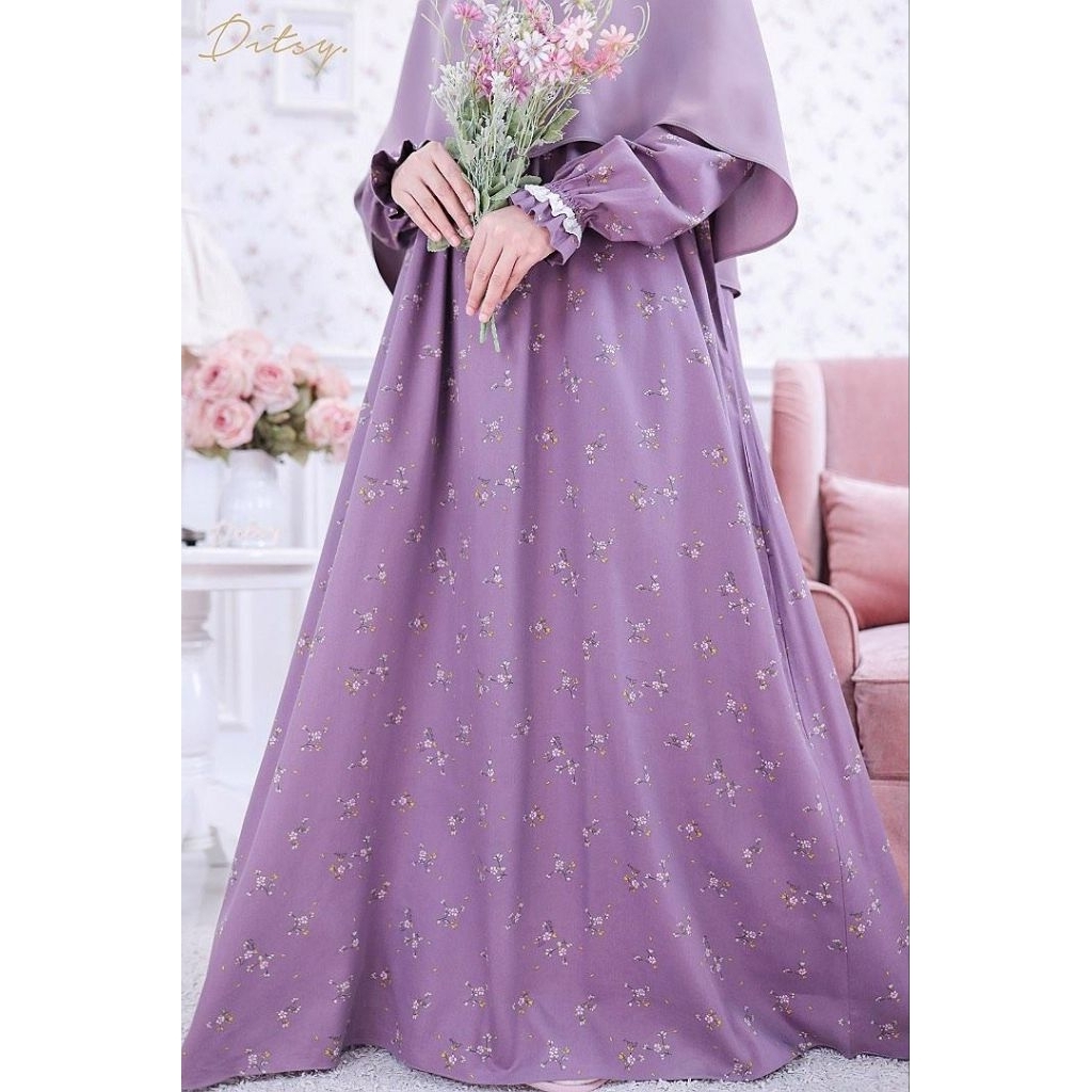 Soleia Mauve (S, M, L, XL) Night gown Ditsy edisi Juli 2026