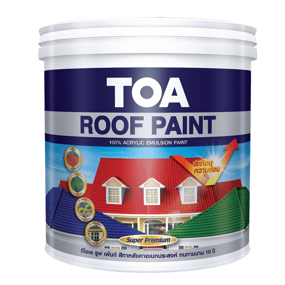TOA ROOF PAINT CAT GENTENG TANPA PRIMER 2.5 LTR