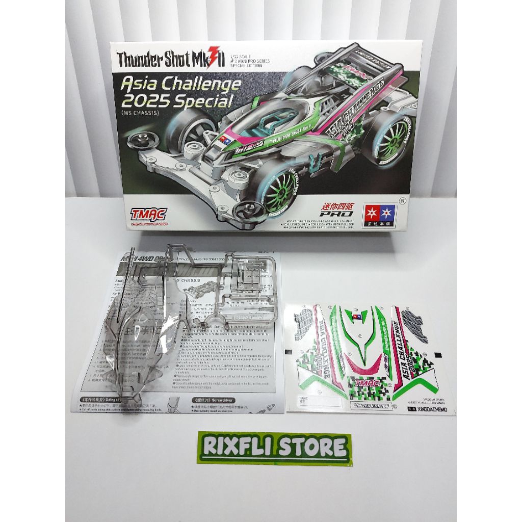Body Tamiya KIT DAXING Series THUNDER SHOT MKII ASIA CHALLENGE 2025 SPECIAL Dapat Box nya Part Copot