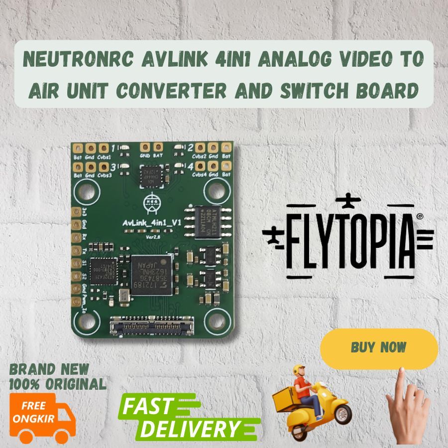 NeutronRC AvLink 4in1 Analog Video to Air Unit Converter and Switch Board