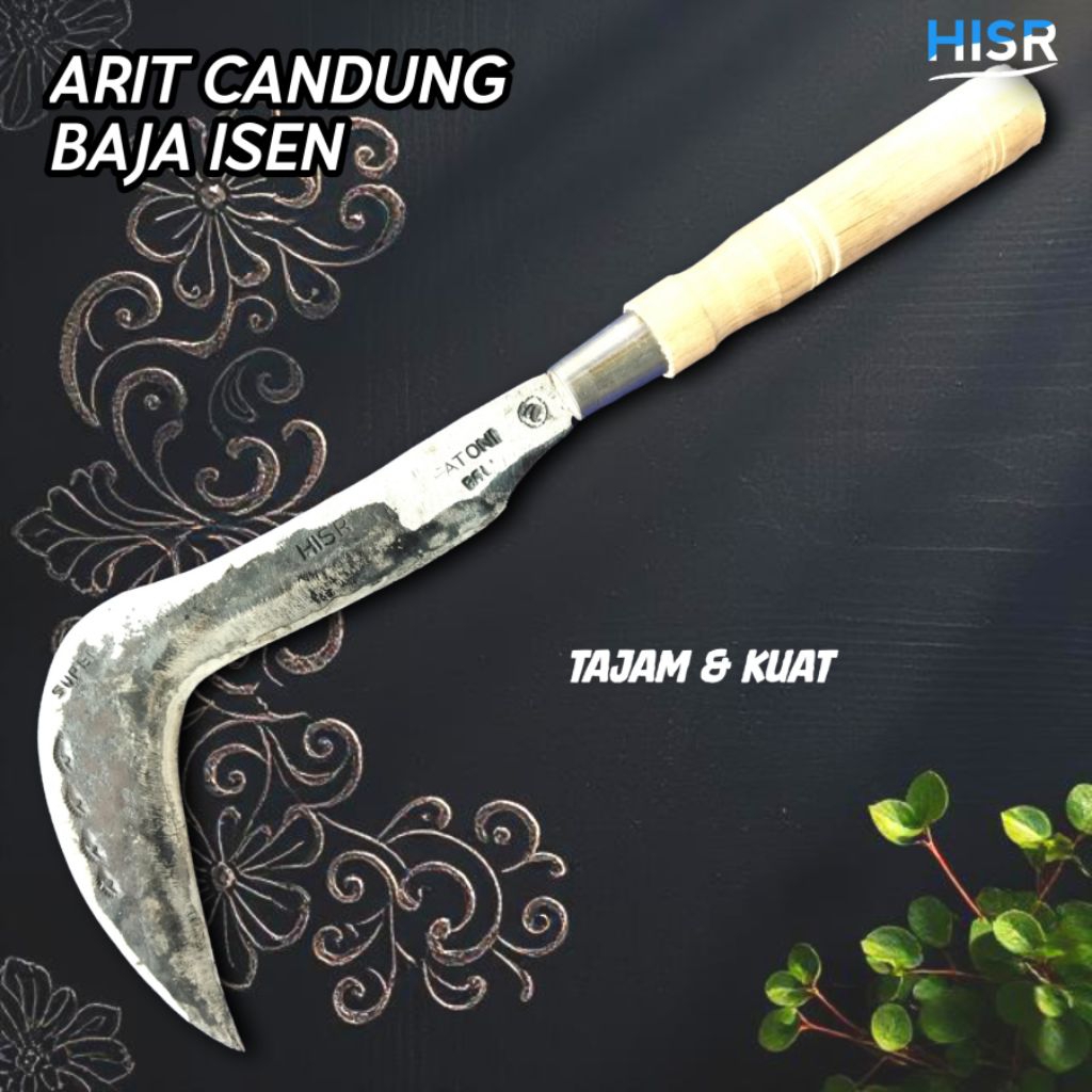 Arit candung pruning / panen salak FATONI HISR baja isen berkualitas tajam dan awet