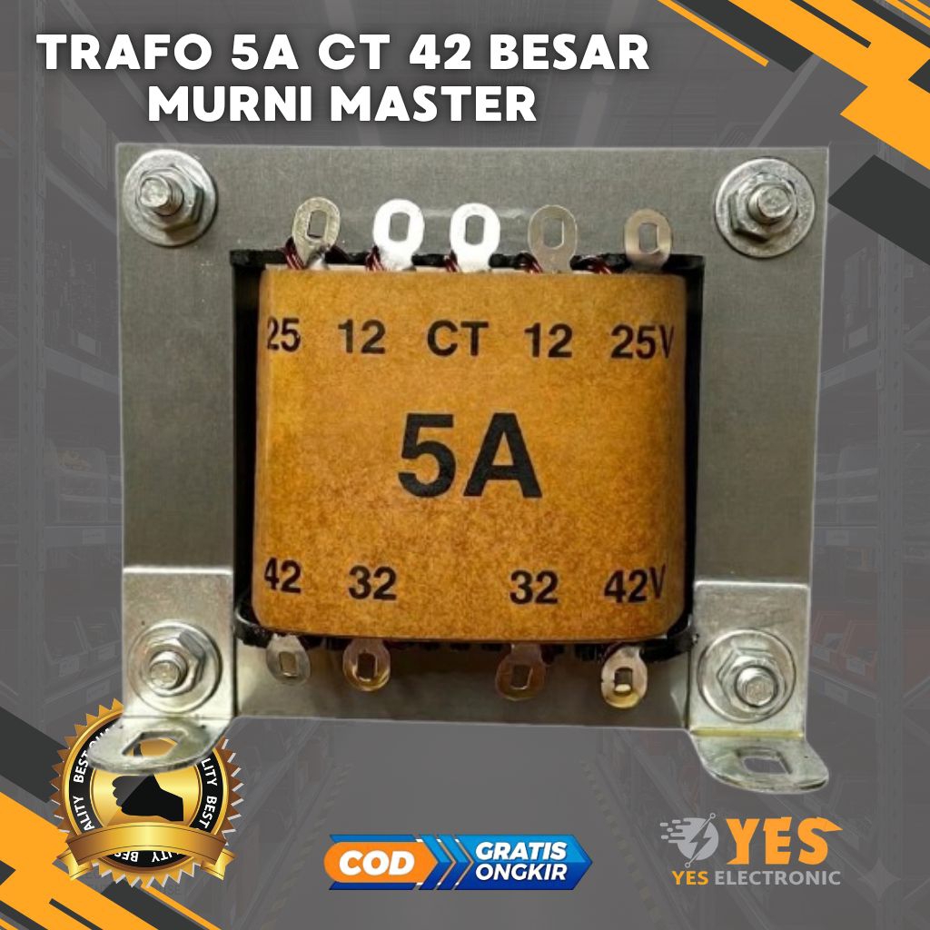 TRAFO 5A CT 42 MURNI BESAR CT42  TRAVO 5 AMPER MURNI CT 42 MASTER BEST QUALITY POWER SUPPLY TRAFO MU