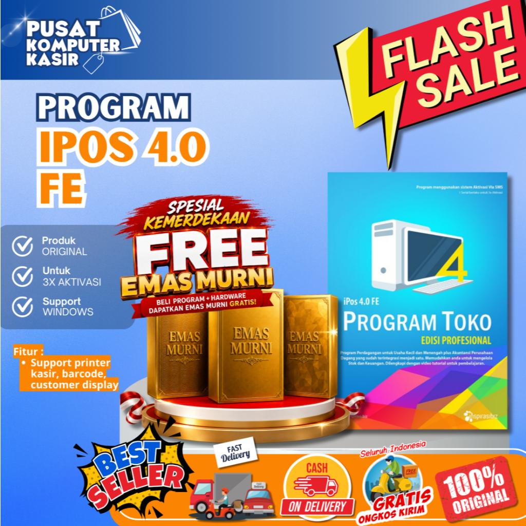 Program Kasir Toko IPOS 4 FE | Program Kasir IPOS 4 FINAL EDITION | Program Kasir Toko Sembako | Pro