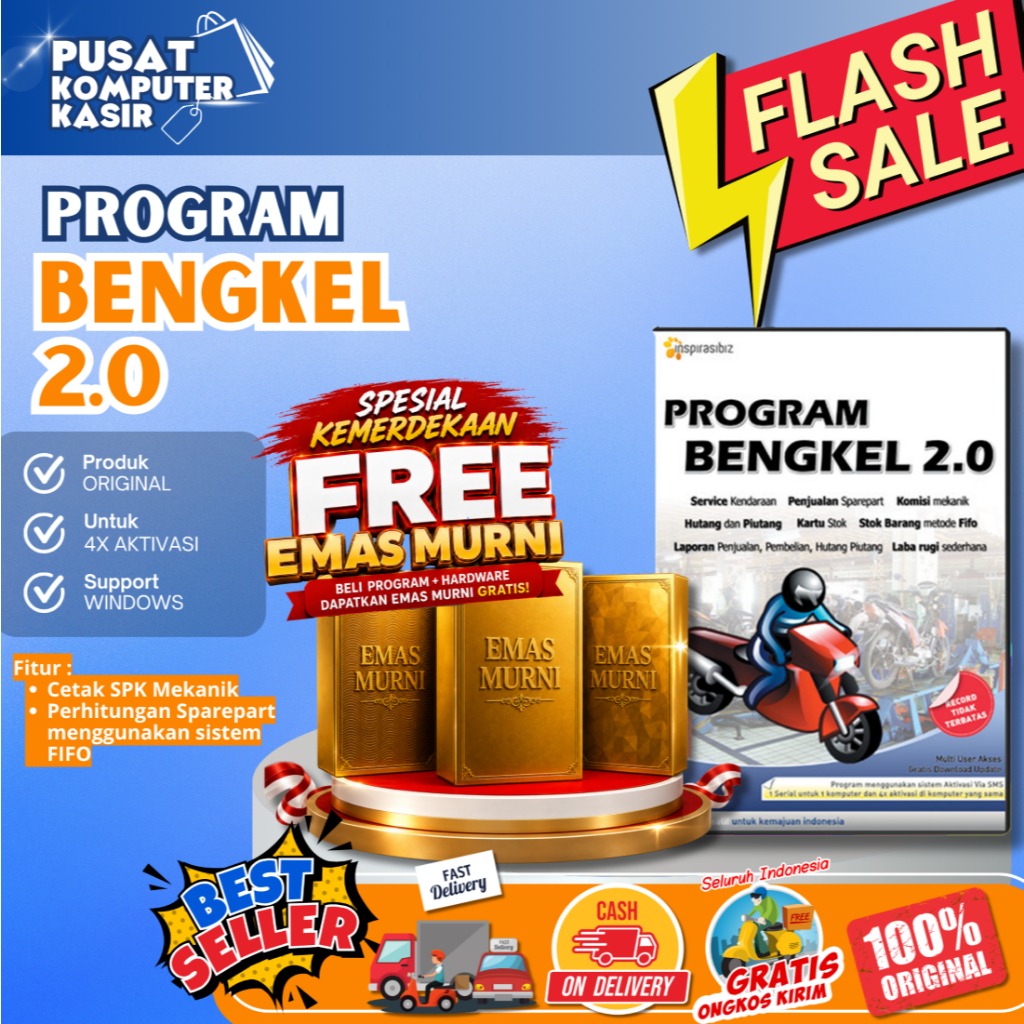 Program Bengkel | Program Bengkel 2.0 | Program Kasir Bengkel |  Software Bengkel | Software Bengkel