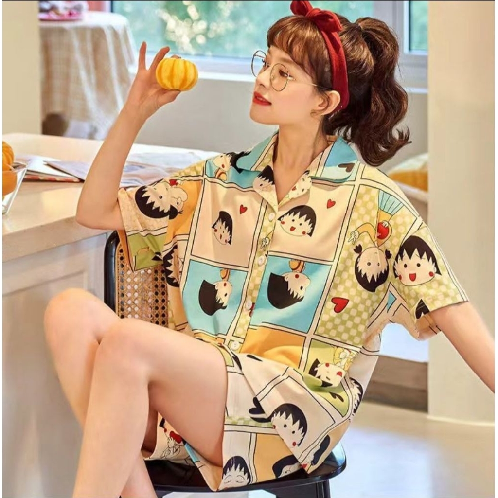 PIYAMA HP IMPORT | PIYAMA IMPORT MURAH | PIYAMA IMPORT DEWASA | PIYAMA CELANA PENDEK | SET BAJU PEND