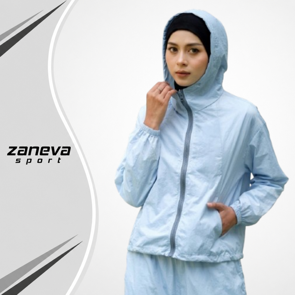 Zaneva Sport – Skye Jaket Sport Wanita Jaket Olahraga Nylon Crinkle