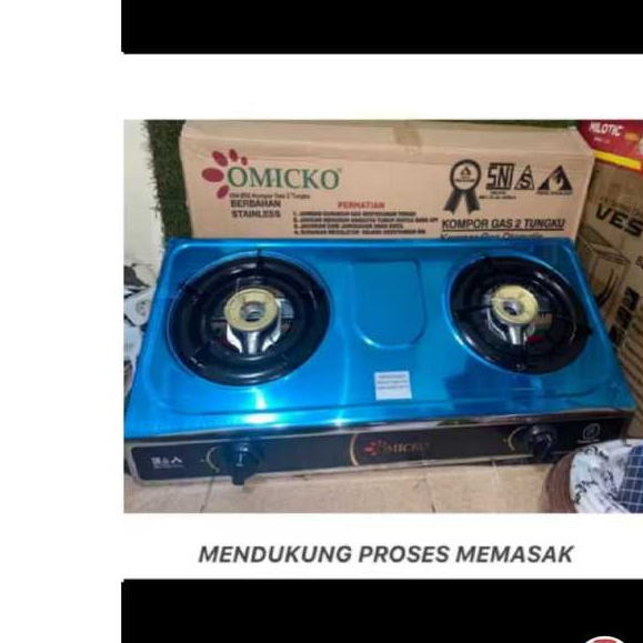 Kompor 2 tungku omicko