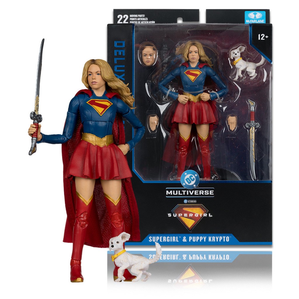 McFarlane Toys Supergirl and Baby Krypto (Supergirl Movie) Deluxe Theatrical Edition 7" Figure 17832