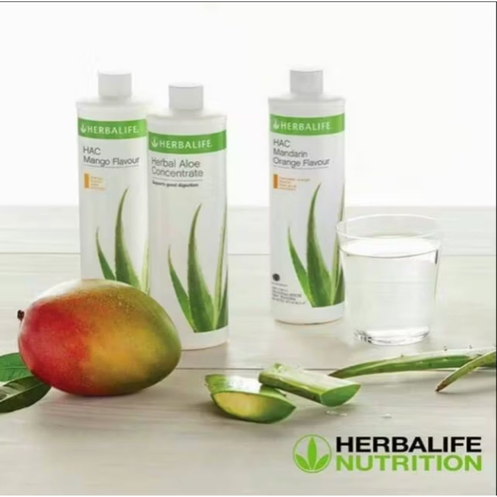 Herbalife Herbal Aloe Concentrate Mango Minuman Detoks Pelangsing Aloevera Lidah Buaya Rasa Mangga O