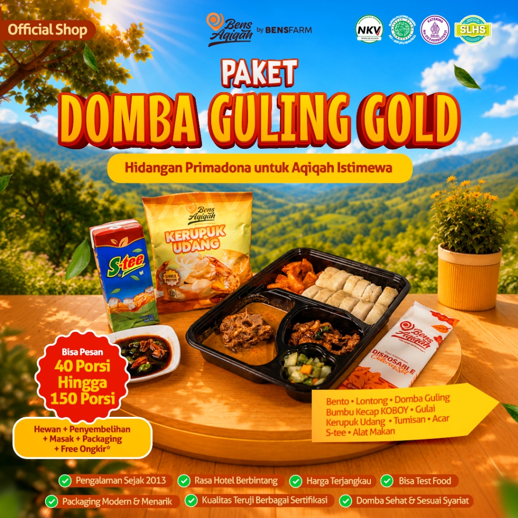 Bens Farm - Paket Aqiqah Domba Guling Gold