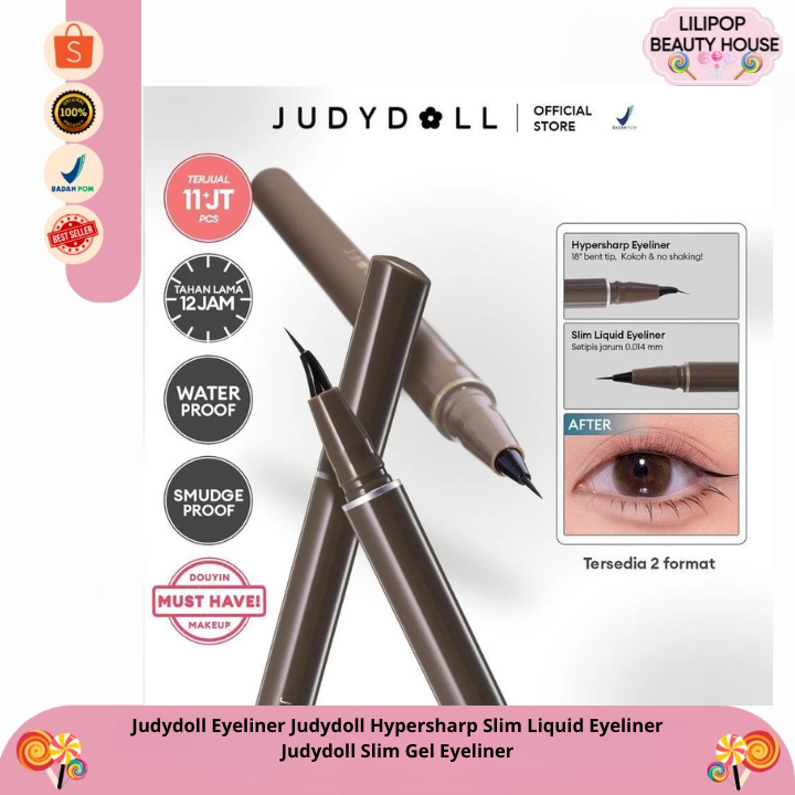 Judydoll Eyeliner Judydoll Hypersharp Slim Liquid Eyeliner - Judydoll Slim Gel Eyeliner