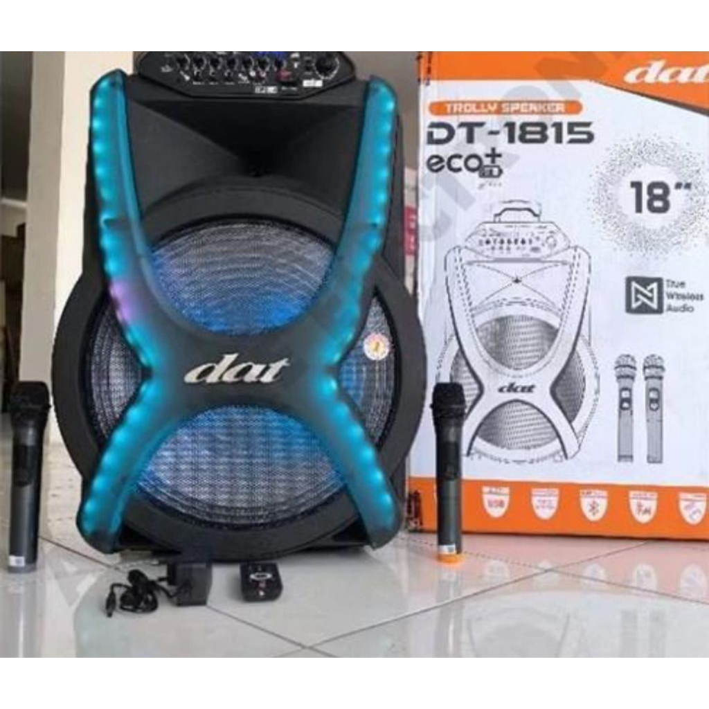 SPEAKER PORTABLE BLUETOOTH DAT DT-1815 TROLLEY ECO+ 18 INCH