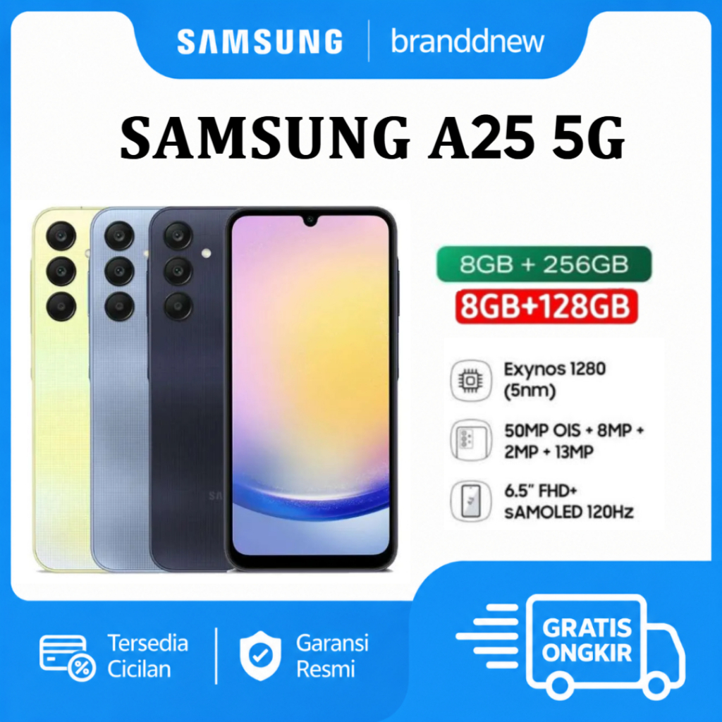 HP SAMSUNG A25 5G 8GB/256GB GARANSI RESMI