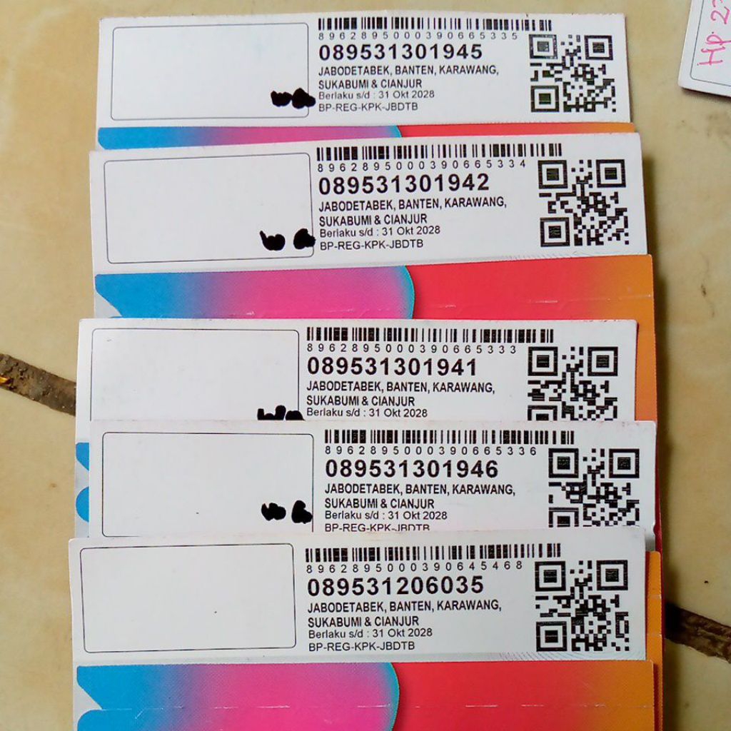 Kartu Three (Bekas)