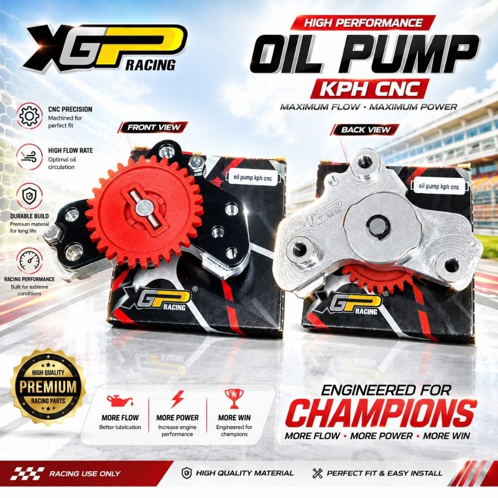 POMPA OLI KARISMA BILED POMPA OLI SUPRA 125 WAVE BAHAN BILED XGP RACING