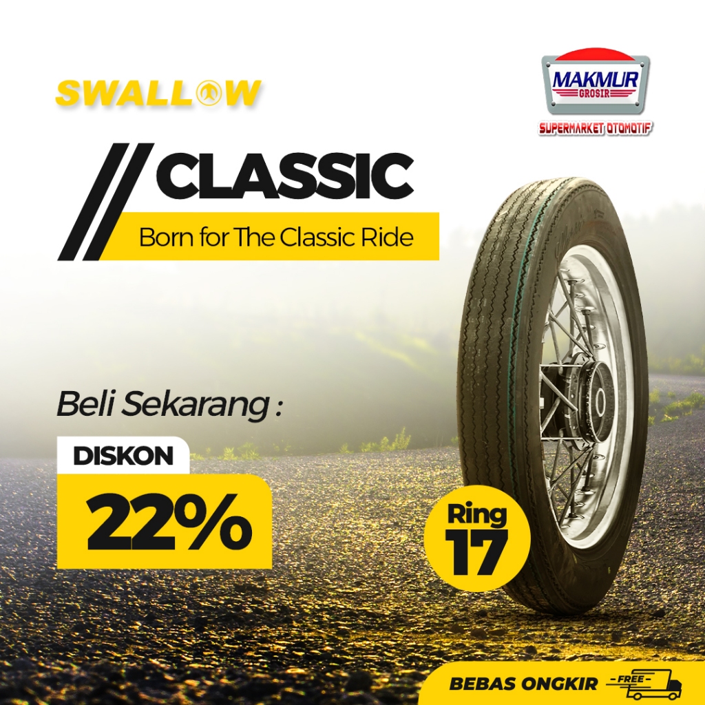 Ban Luar Motor Swallow CLASSIC Ring 17"