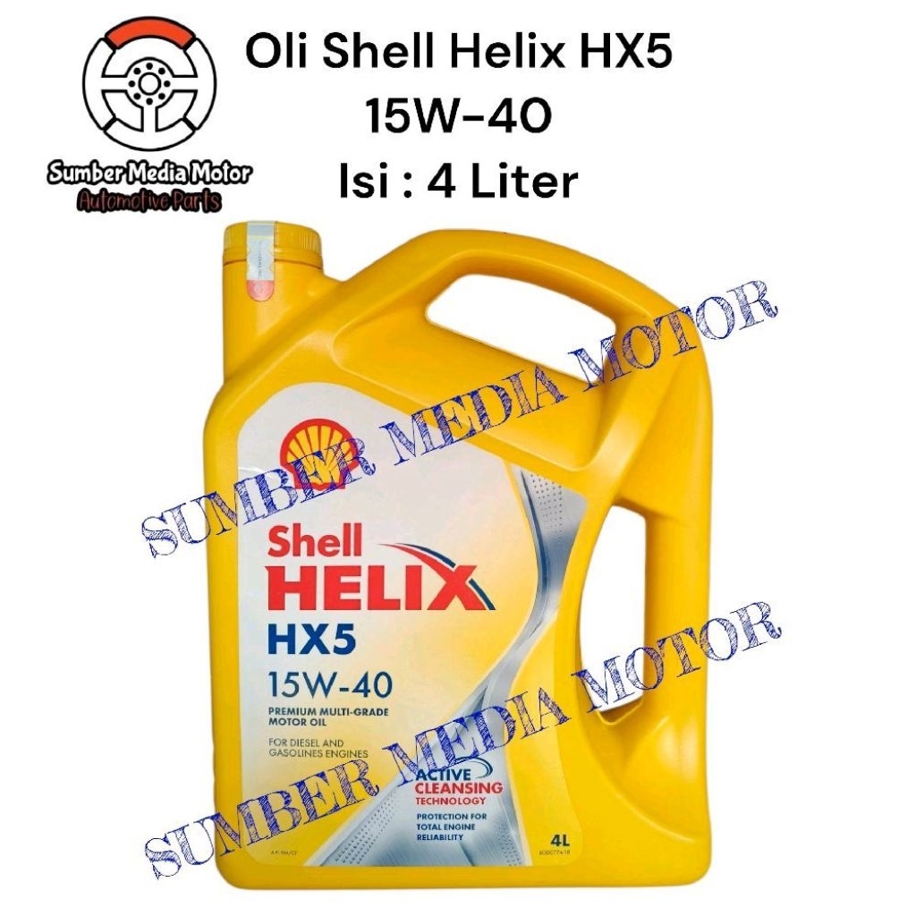 Oli Shell Helix HX5 15W-40 Original - 4 Liter