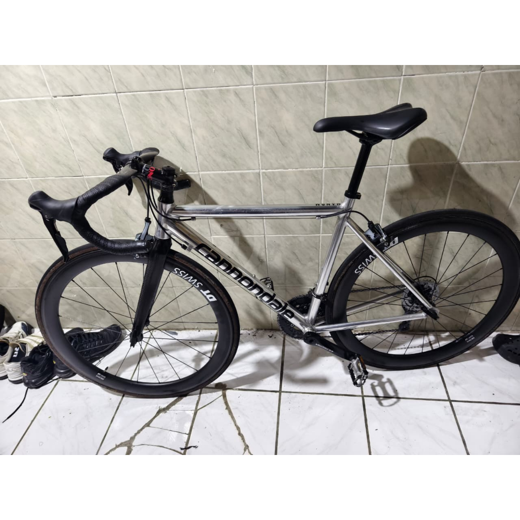 Fullbike Polygon Helios 300, Raw Aluminium.