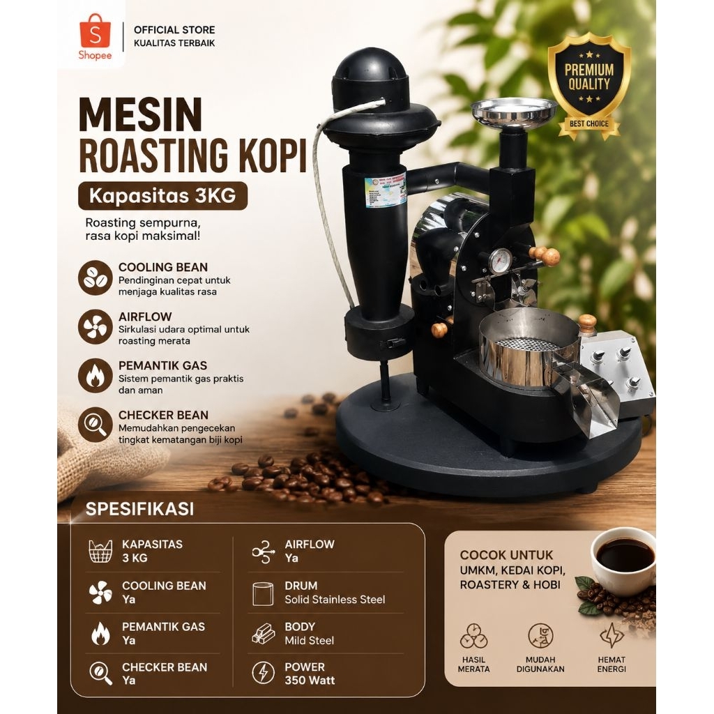 mesin roasting kopi 3kg