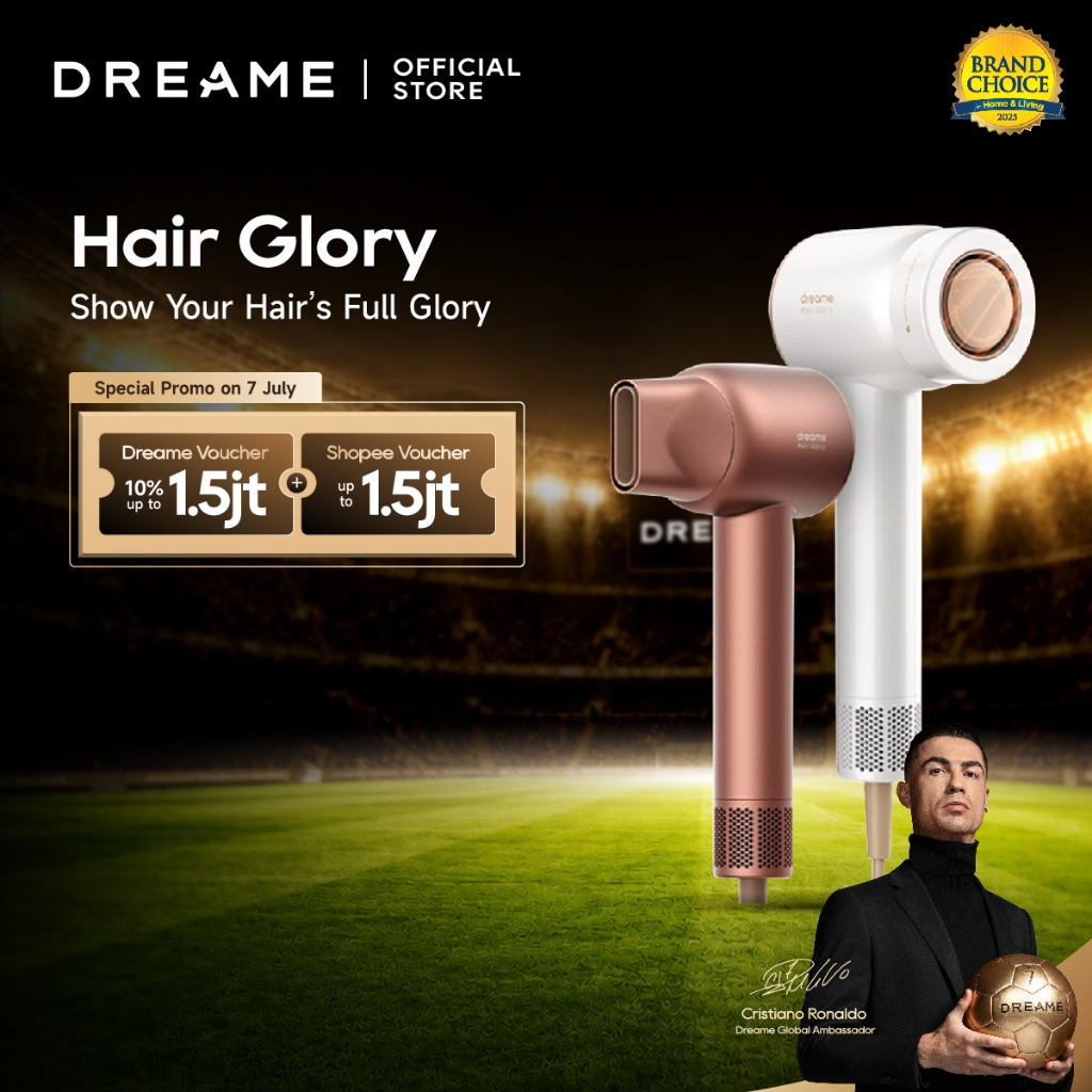 Dreame Hair Glory Hair Dryer Pengering Rambut | High-Speed 2 Mins Fast Drying | Perawatan Rambut den