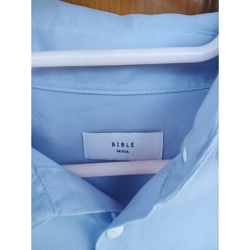 KEMEJA BABY BLUE OVERSIZE