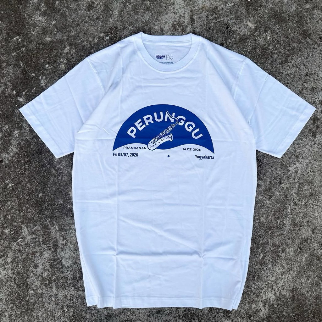 PERUNGGU - LIVE PRAMBANAN JAZZ 2026 TSHIRT WHITE