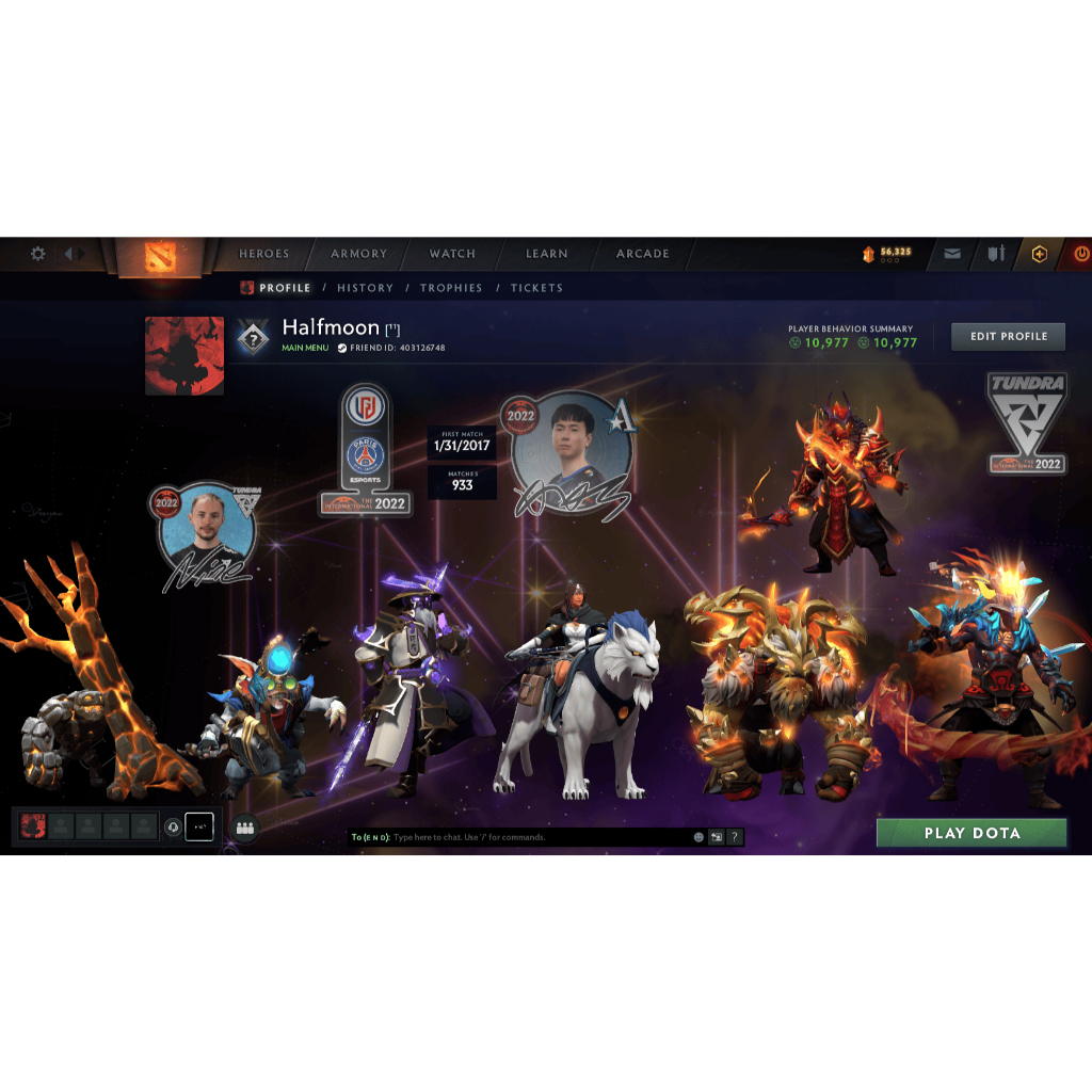 Dota 2 Account Crusader Uncalibrated ( Arcana Jugger )