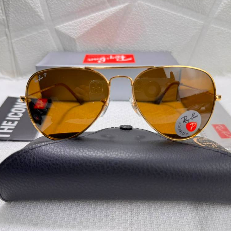 Kacamata Ray-Ban Aviator Rb3025 001/57 58 : 14 135 3P Lensa Polarized