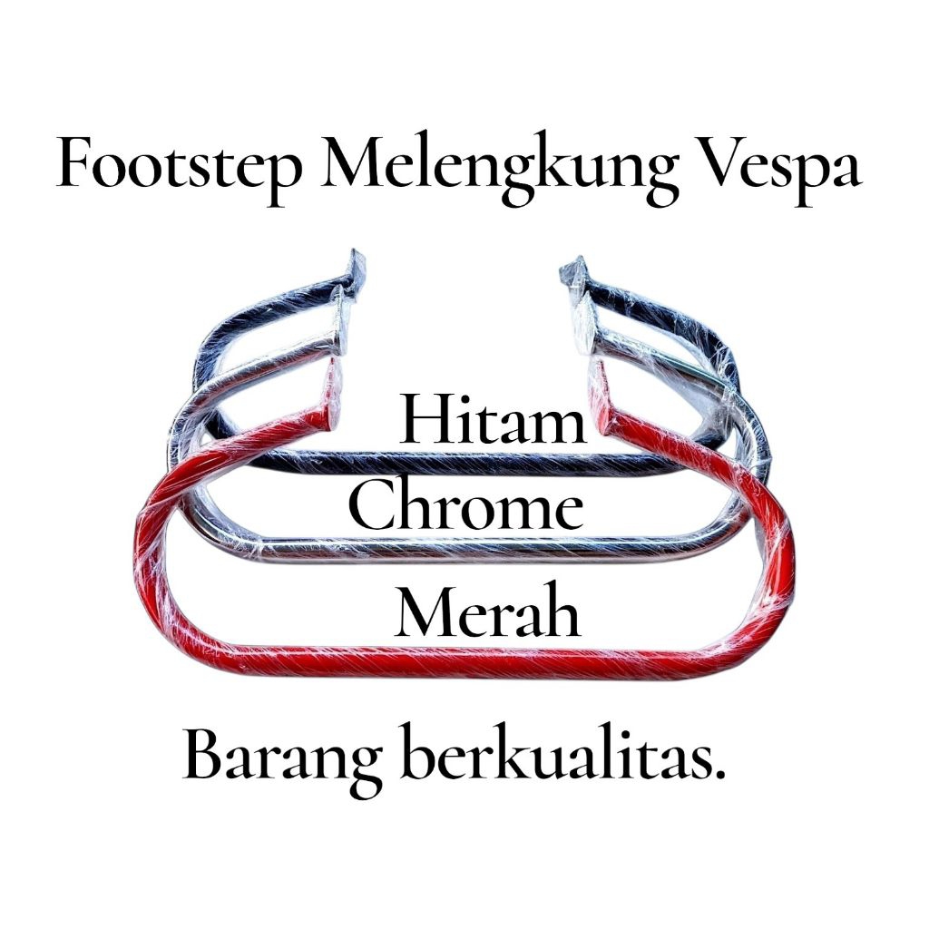 FOOTSTEP MELENGKUNG VESPA PIJAKAN KAKI VESPA PX SUPER SPRINT EXCEL