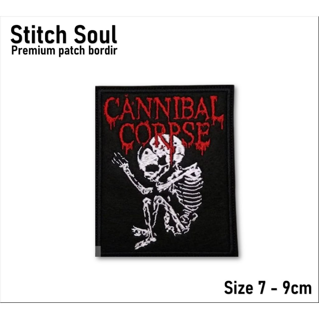 Emblem Patch Bordir Cannibal Corpse Premium Berkualitas - StitchSoul