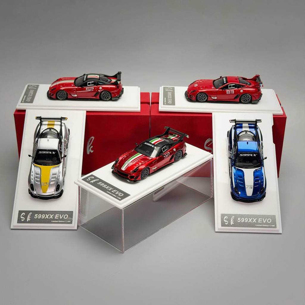 SK MODEL 1/64  Ferrari 599XX EVO 1:64  A/Metallic Red 52# B/Standard Red 52# C/Metallic Blue 72# D/M