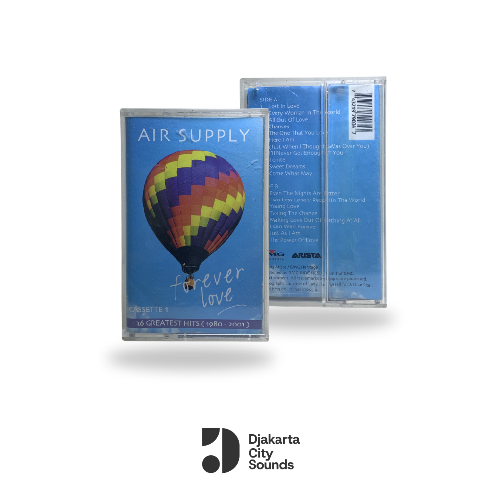 Kaset Pita Air Supply - Forever Love 36 Greatest Hits (1980 - 2001) Cassette One