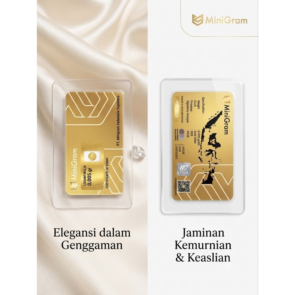 Koleksi Logam Mulia Minigram LM 0.005gr