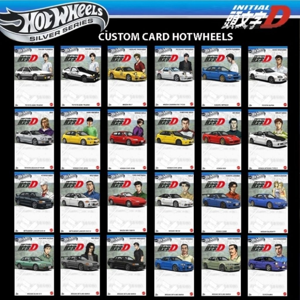 Custom Card Hotwheels Initial D (1 sisi) part 2