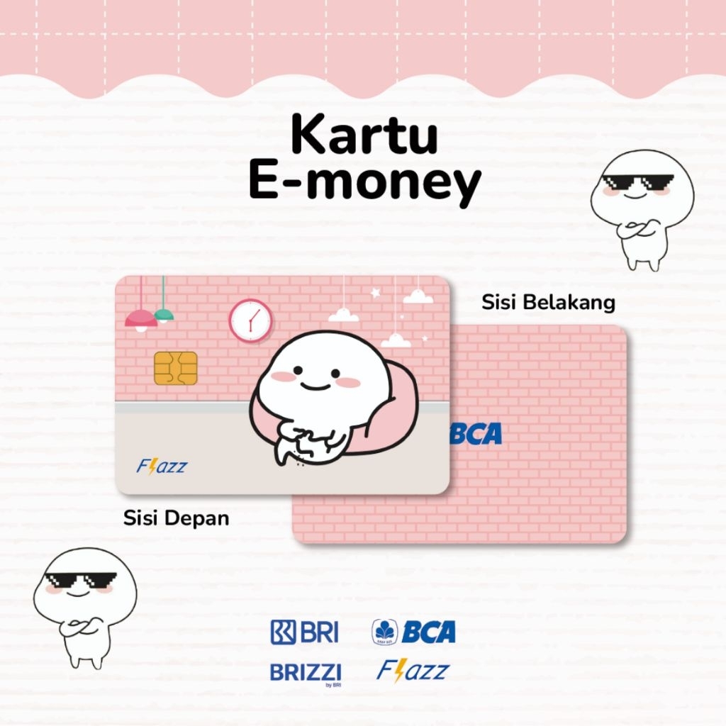 Kartu E toll Quby BCA Flazz, BRI zzi