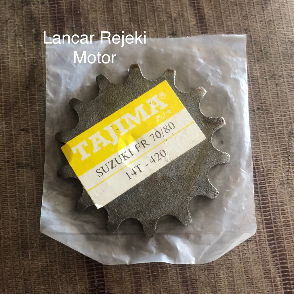 Gear Gir Depan Suzuki FR 420 - 14 T ( Tajima )
