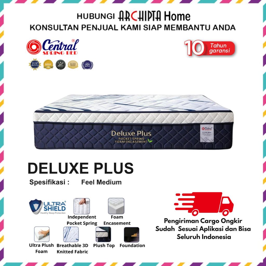 Central - Spring Bed DELUXE PLUS POCKET SPRING CARGO