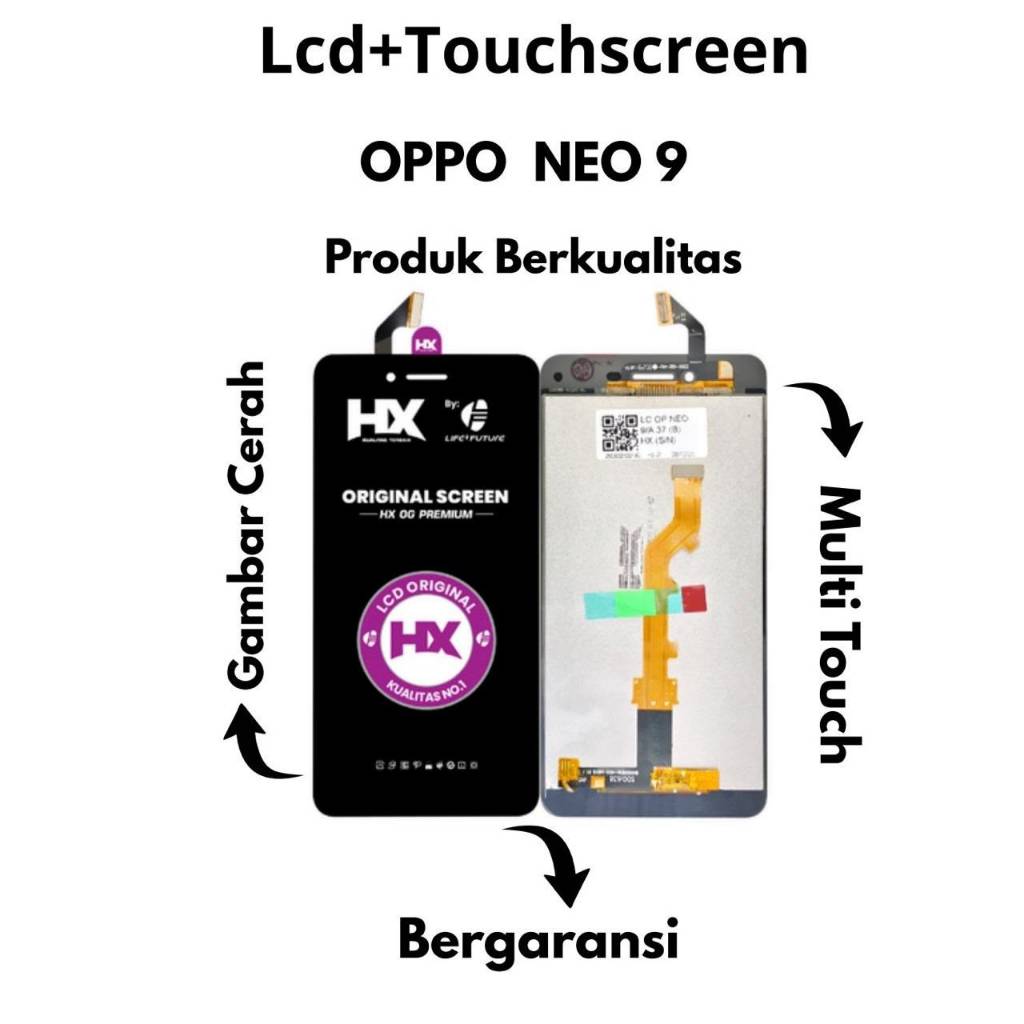 LCD+TS OPPO A37/ A37F/ NEO 9 (HITAM/PUTIH)