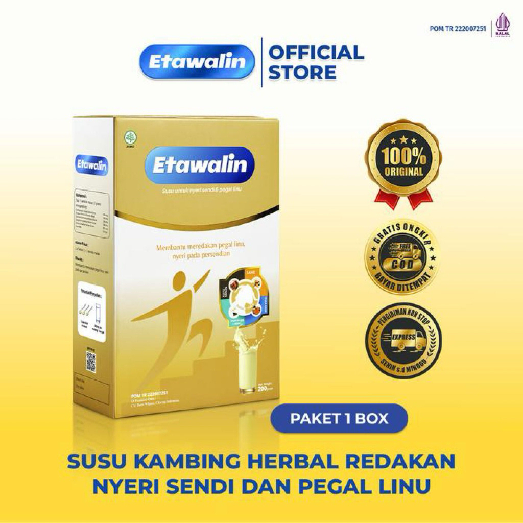 Etawalin Original Asli BPOM | Susu Kambing Etawalin 10 Sachet | COD