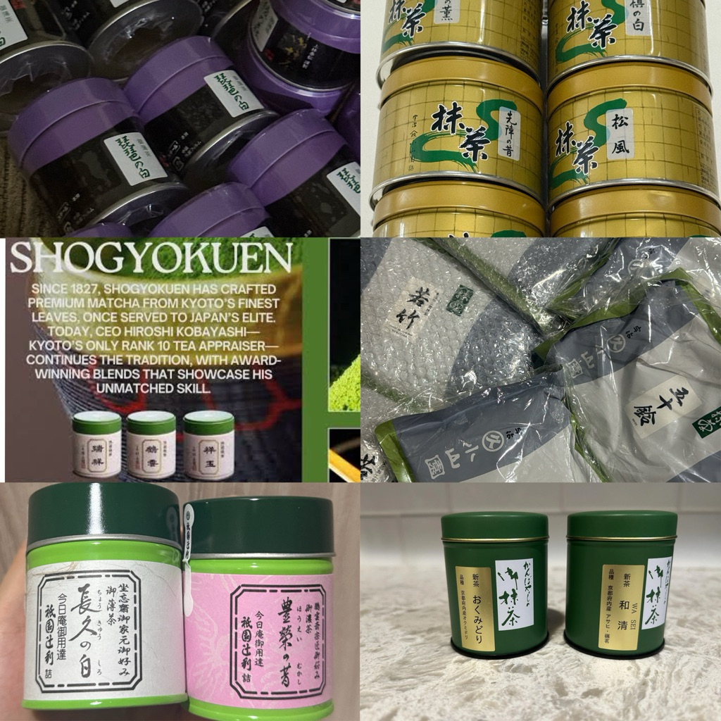 PO PREORDER 1-2 weeks Shogyokoen Horii shichimeien ocha no kanbayashi ; gion tsujiri ; marukyu koyam