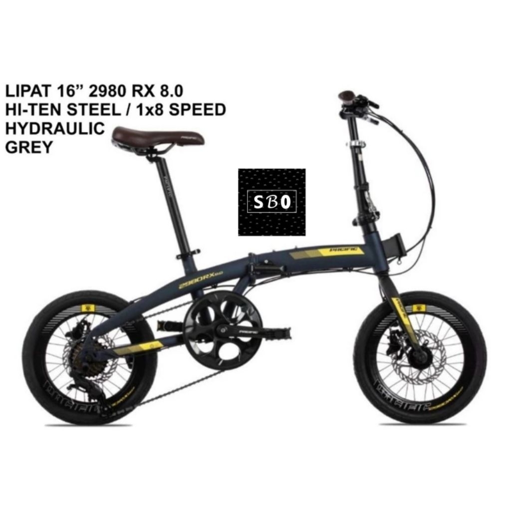 Sepeda Lipat 16" Pacific 2980 RX 8.0 16an Rem Hidrolis rx8