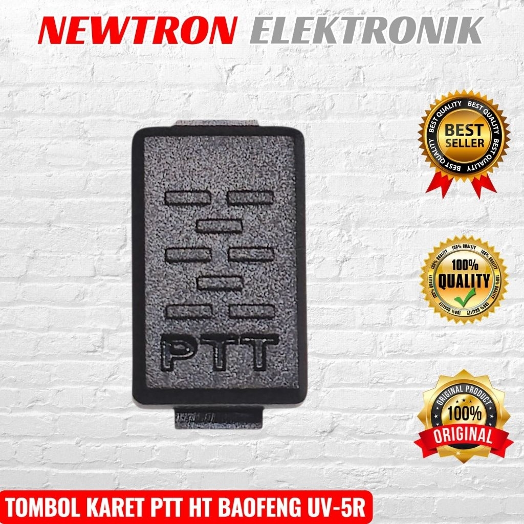 Karet Tombol PTT HT Baofeng UV5R Compatible Vertec VT-5R Pofung Comteck Berlin FM-V6R Merodith Taffw