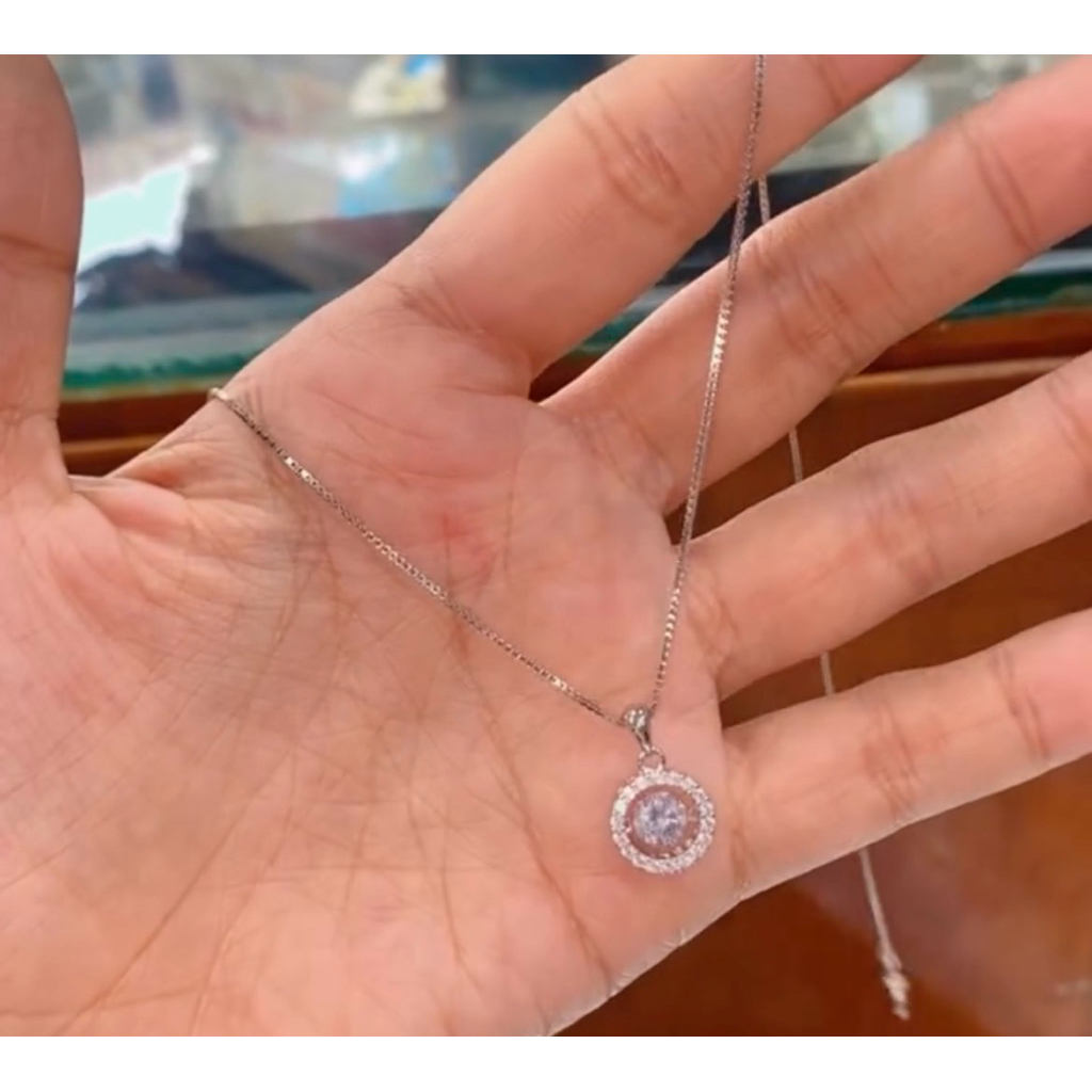 Kalung + liontin S925 Perak Asli 925