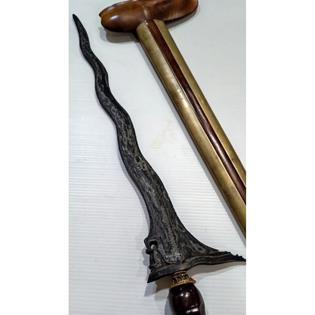 Keris Sepuh Nogo Primitif Luk 7 Pamor Ngulit Semongko Tangguh Madura Sepuh I Keris Sepuh Murah I Ker