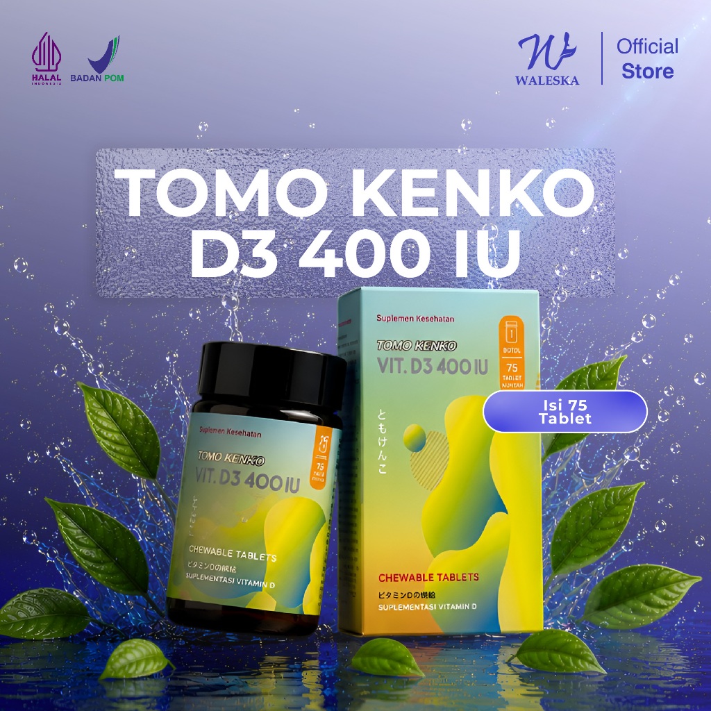 Tomo Kenko D3 400 IU Chewable (kunyah) High Quality