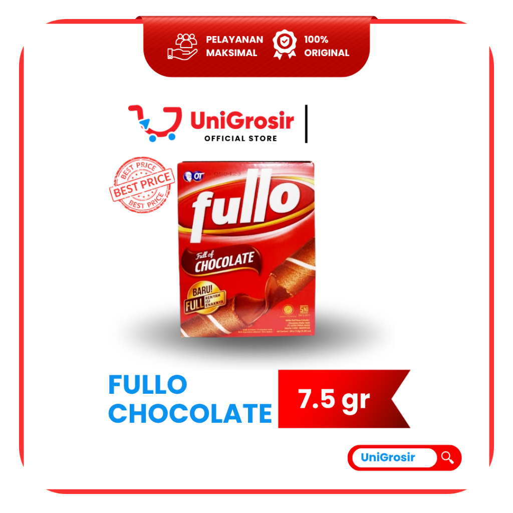 [UniGrosir] FULLO COKLAT WAFER STICK CHOCOLATE CHOCO TANGO ~ 24 Pcs x 7.5 gr